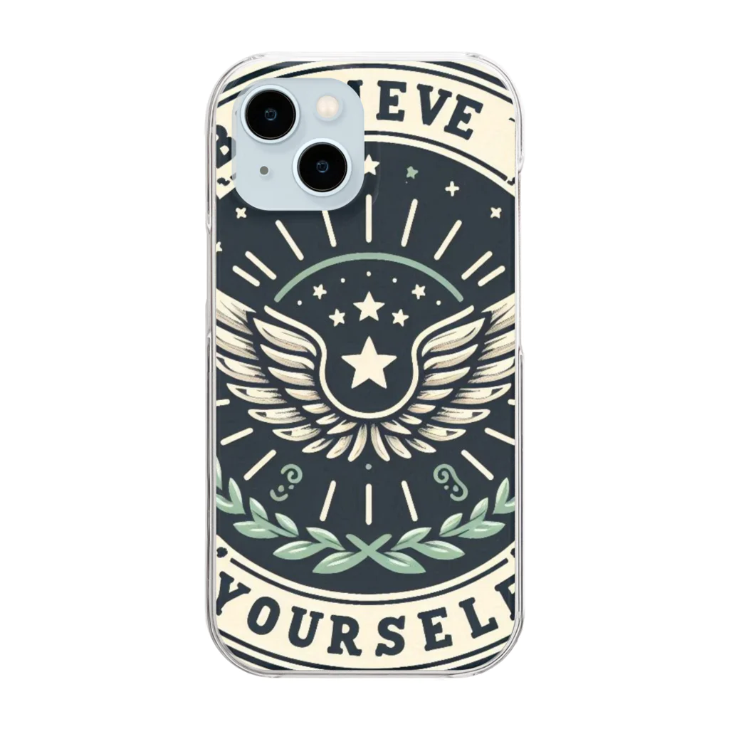 まんまるちゃんのBelieve in Yourself Clear Smartphone Case