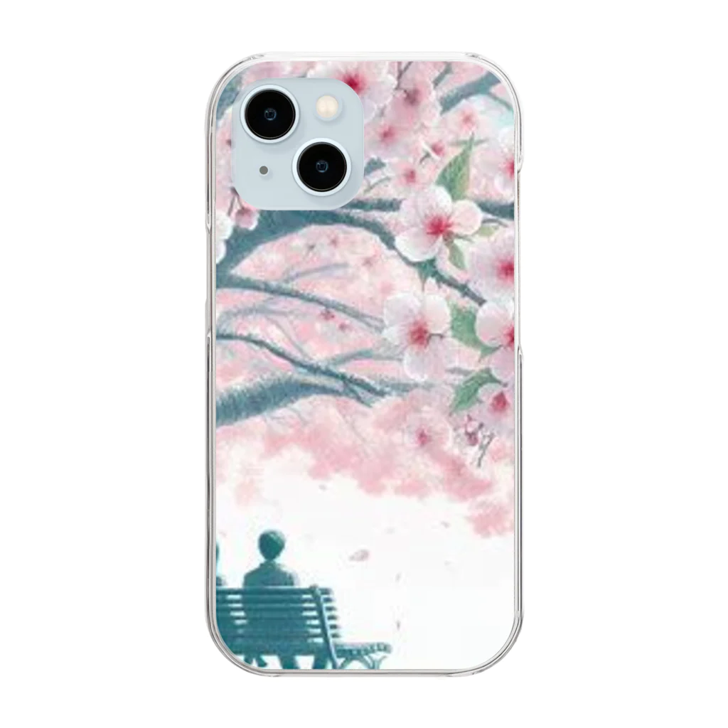 Rパンダ屋の「春風景グッズ」 Clear Smartphone Case