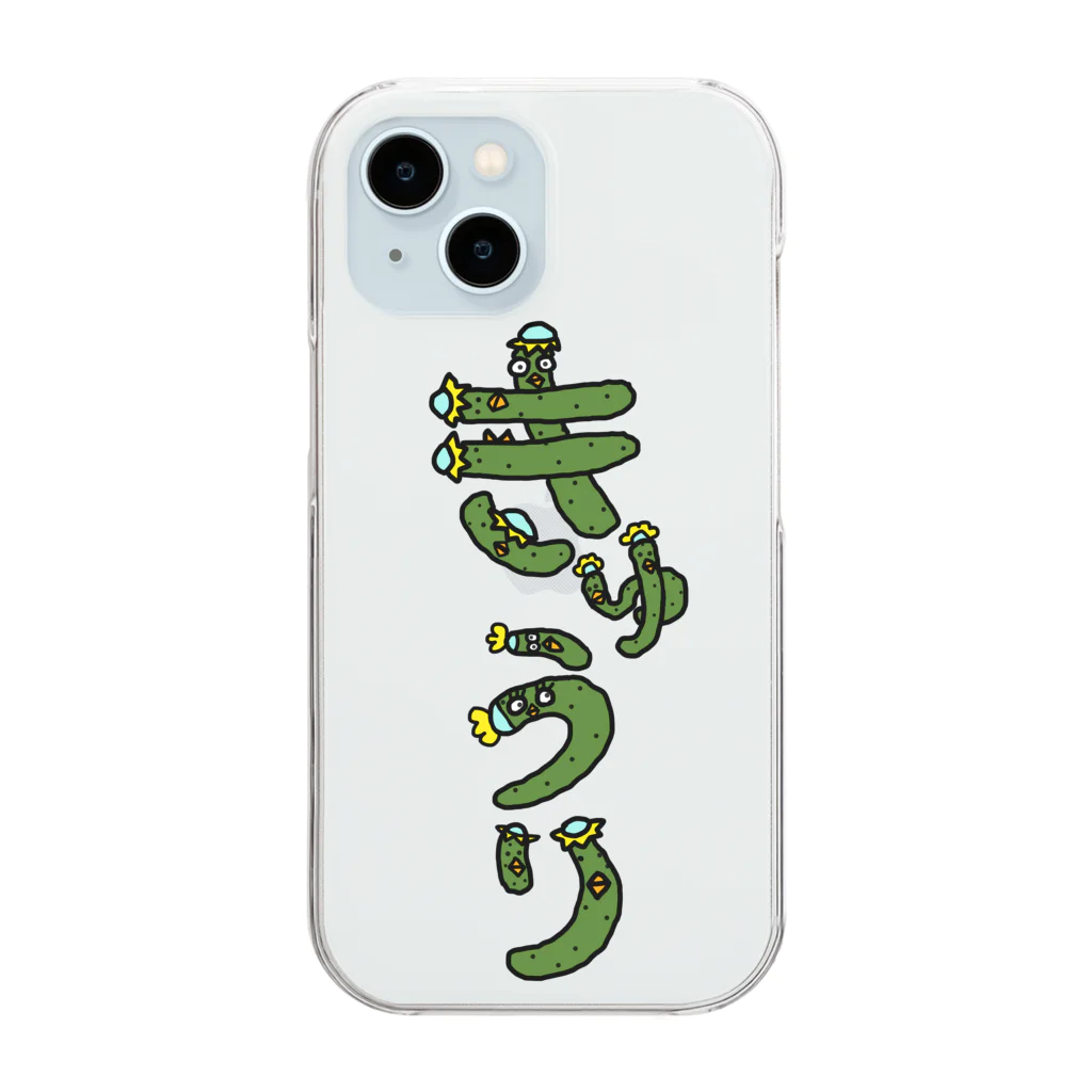 mayumayu-の🥒きゅうり🥒 Clear Smartphone Case