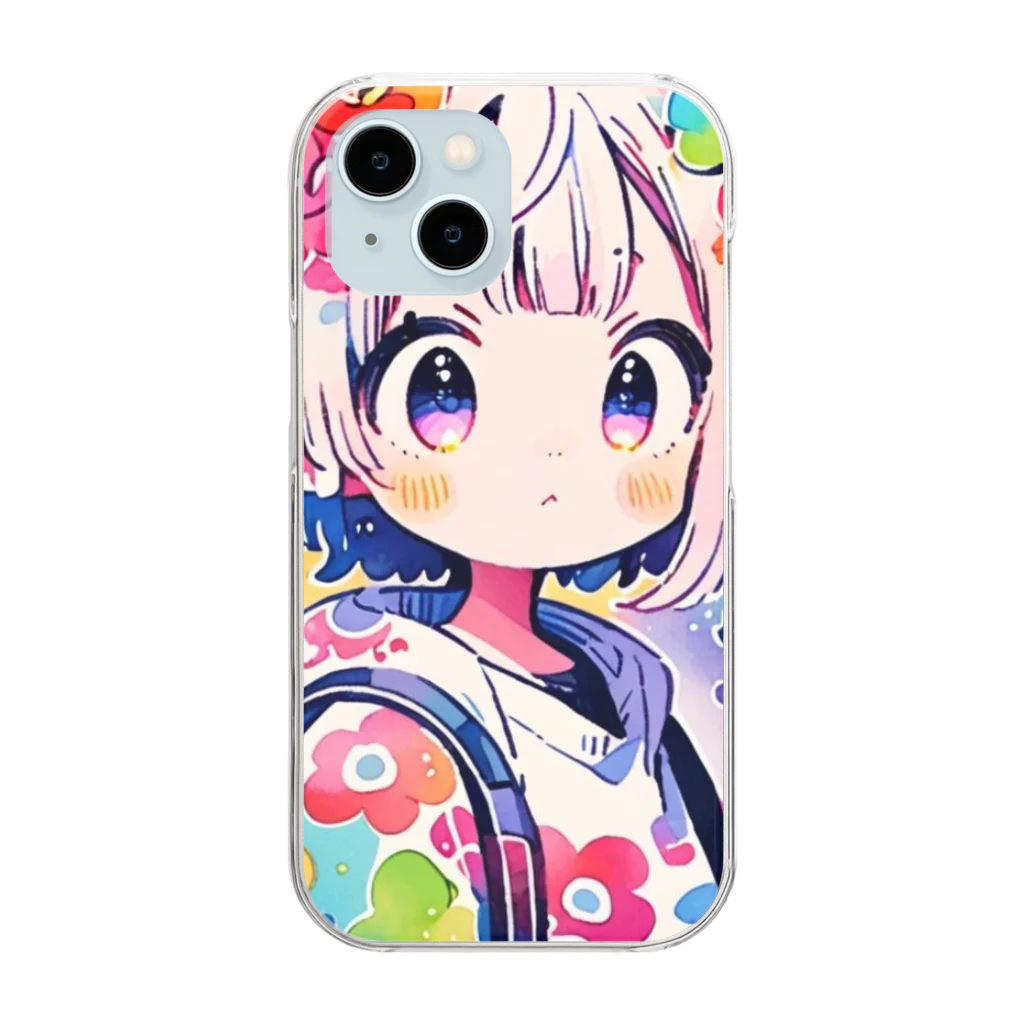 てつくんのお店の名前のない女の子　 Clear Smartphone Case