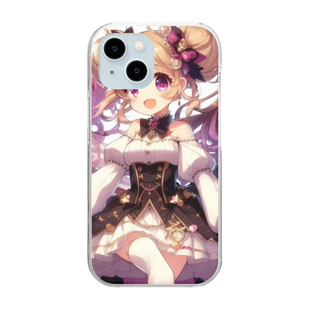 ひろひろショップの魔法少女 Clear Smartphone Case