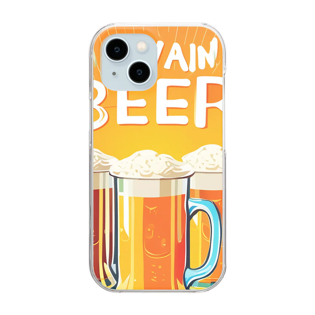 山田綾の夏到来ビールグッズ！Beerで皆で盛り上がろう！ Clear Smartphone Case