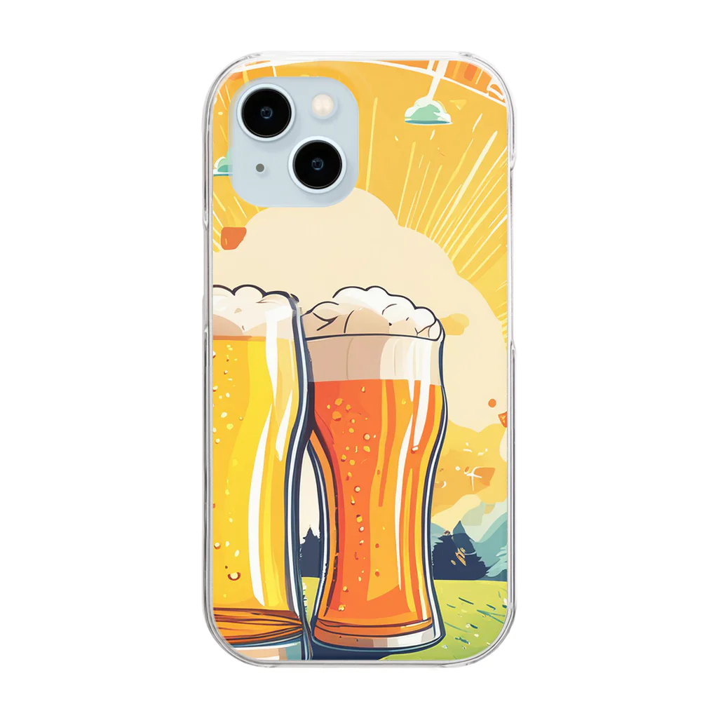 山田綾の夏到来ビールグッズ！Beerで皆で盛り上がろう！ Clear Smartphone Case