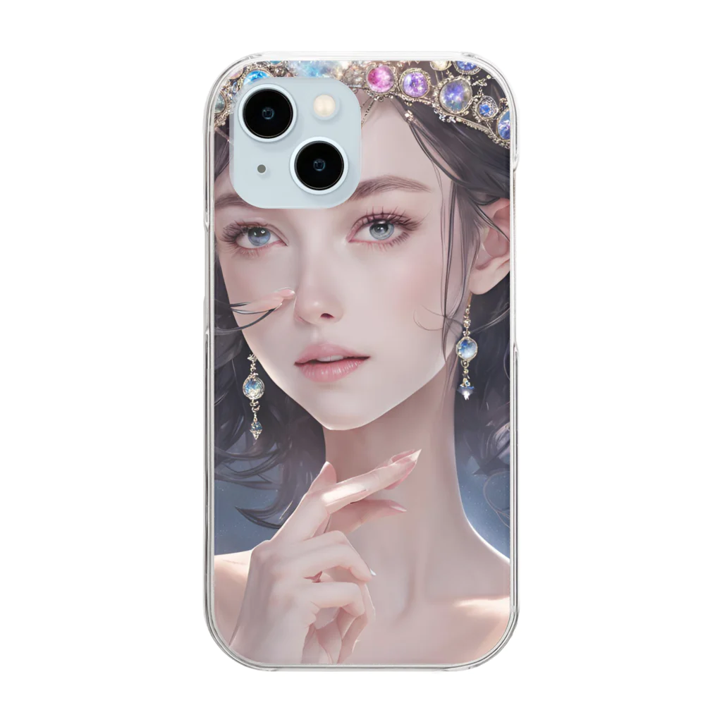 HOSHI-TANEKO🌠の✨クール・ビューティー✨ Clear Smartphone Case