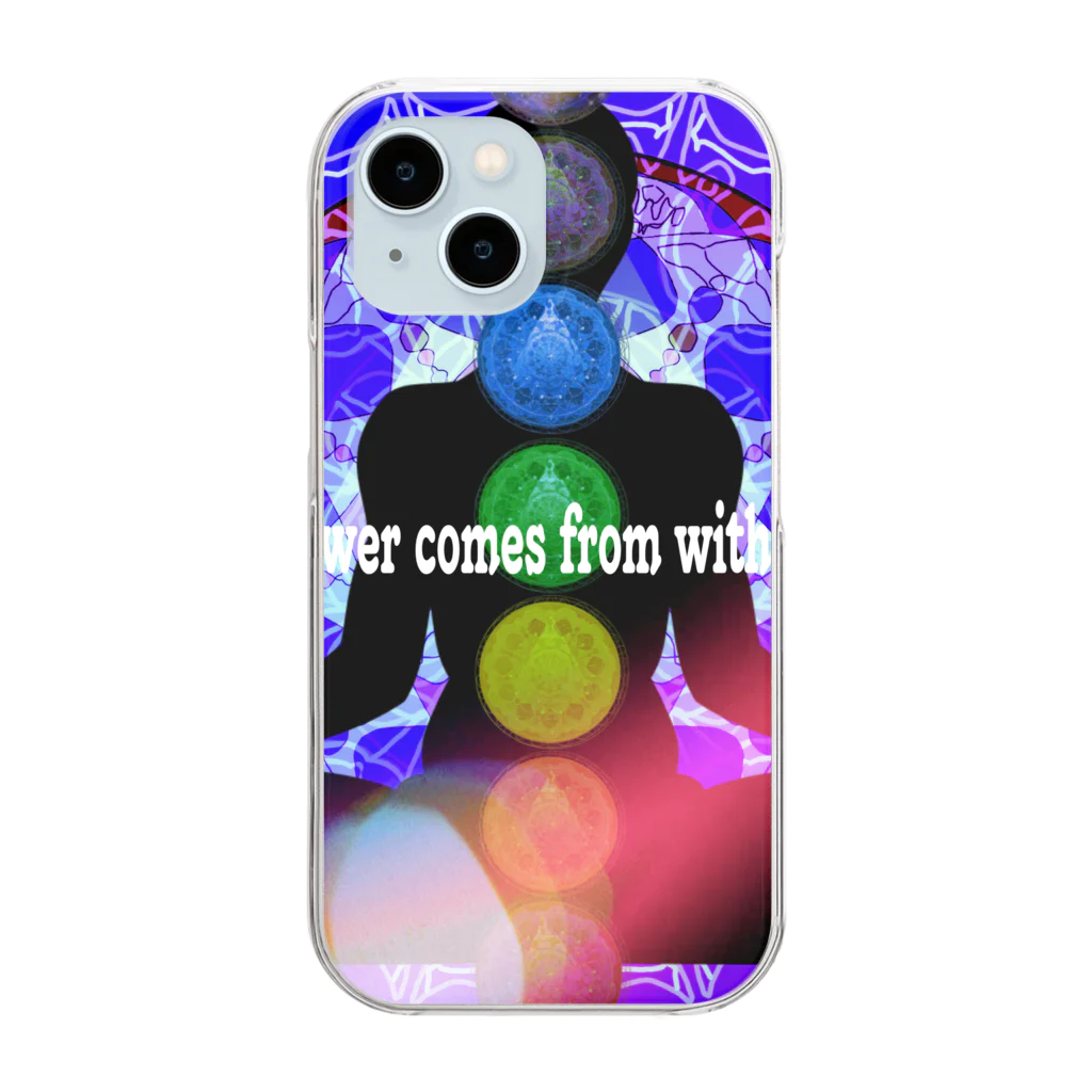 💖宇宙整体♪🌈♪こころからだチャンネル♪💖のHealing power comes from within the body. Clear Smartphone Case