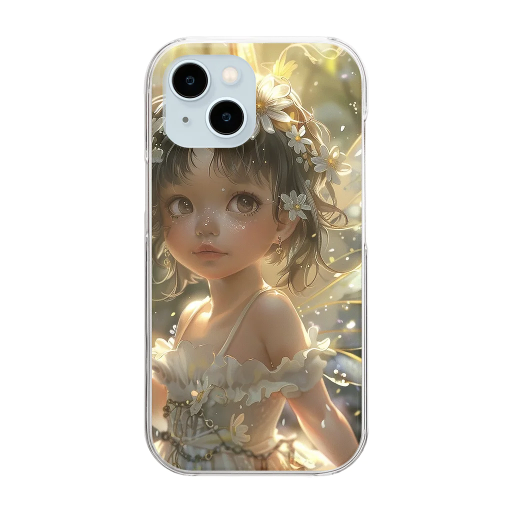 AQUAMETAVERSEの花の妖精・マーガレット　Tomoe bb 2712 Clear Smartphone Case