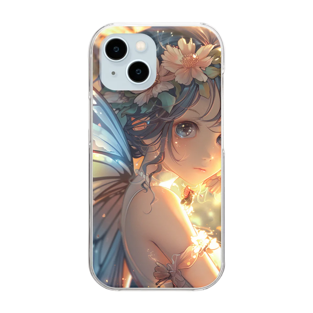 AQUAMETAVERSEの花の妖精　Tomoe bb 2712 Clear Smartphone Case