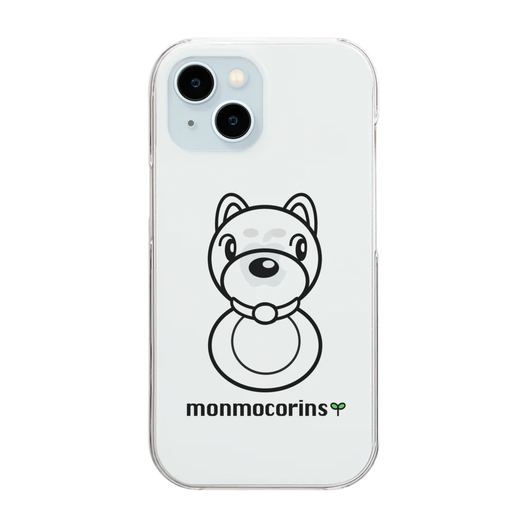 monmocorinsのmonmocorins クリアスマホケース