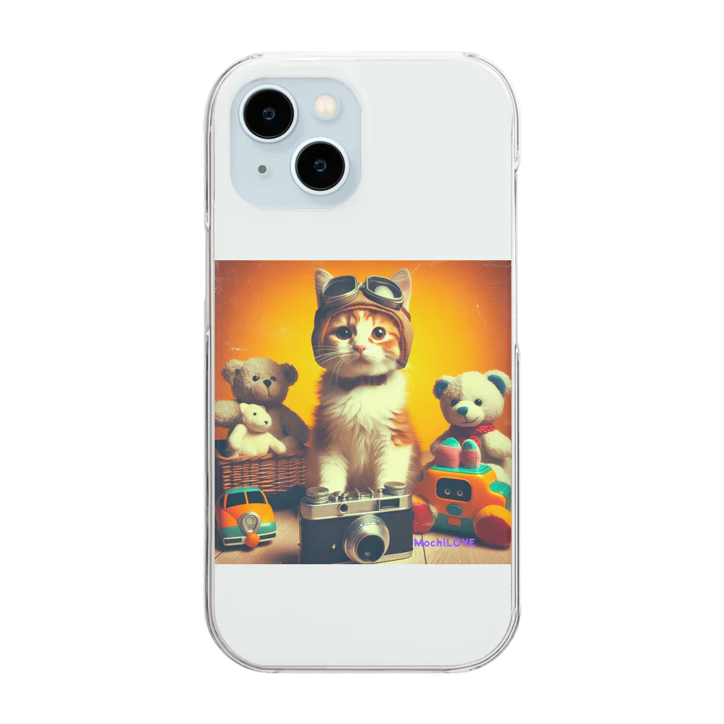 猫ネコもいにゃんの猫ネコもいにゃん 冒険にいくよ Clear Smartphone Case