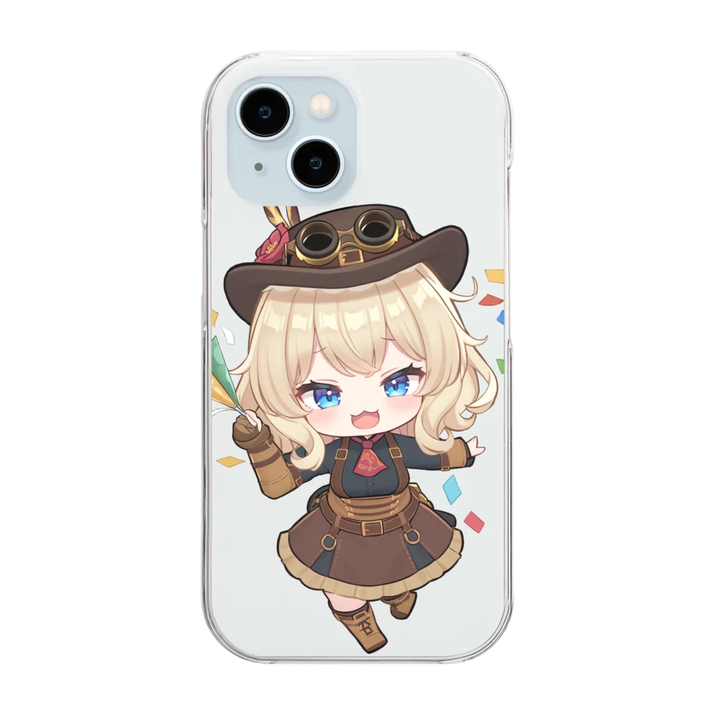 NO MAGIC RELIC HUNTERのNO MAGIC RELIC HUNTER #セレニウム ちゃんお祝い Clear Smartphone Case