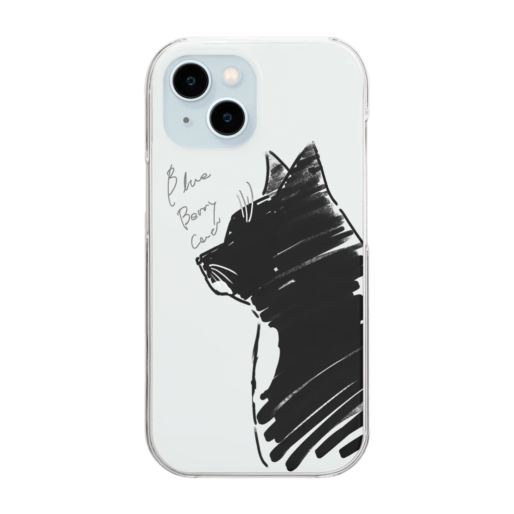 GomaのBlueBerryCat Clear Smartphone Case