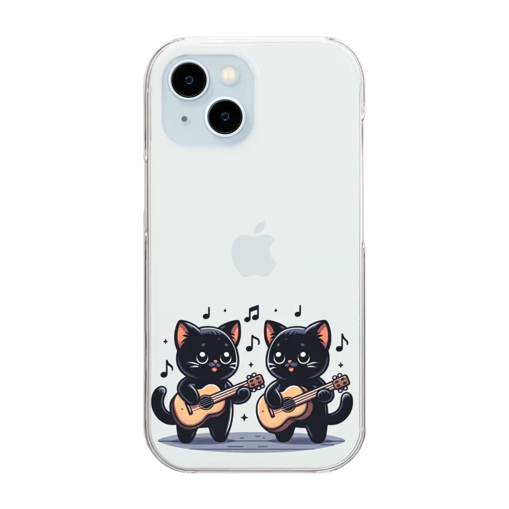 チェリモヤのねこコーラス 11 Clear Smartphone Case