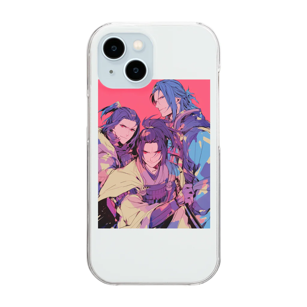 AQUAMETAVERSEの3人の戦国武将3019 Clear Smartphone Case