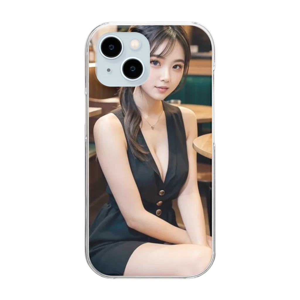 人工美術館の彼女と Clear Smartphone Case