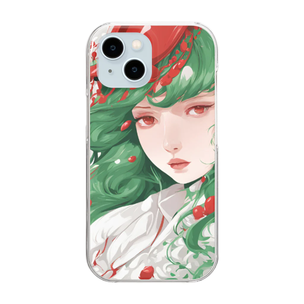 Miki.divatosの抗血小板薬の擬人化 Clear Smartphone Case