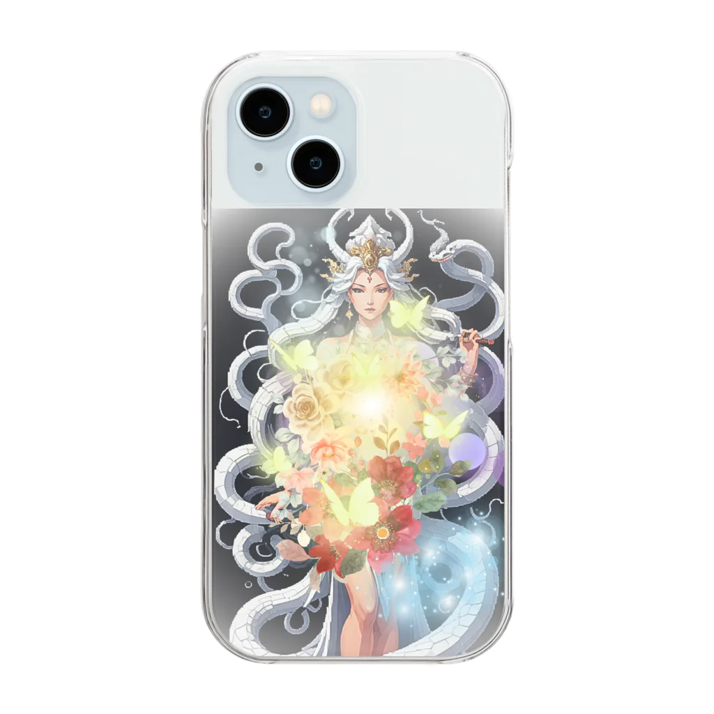 F・Y の白蛇女神様 Clear Smartphone Case