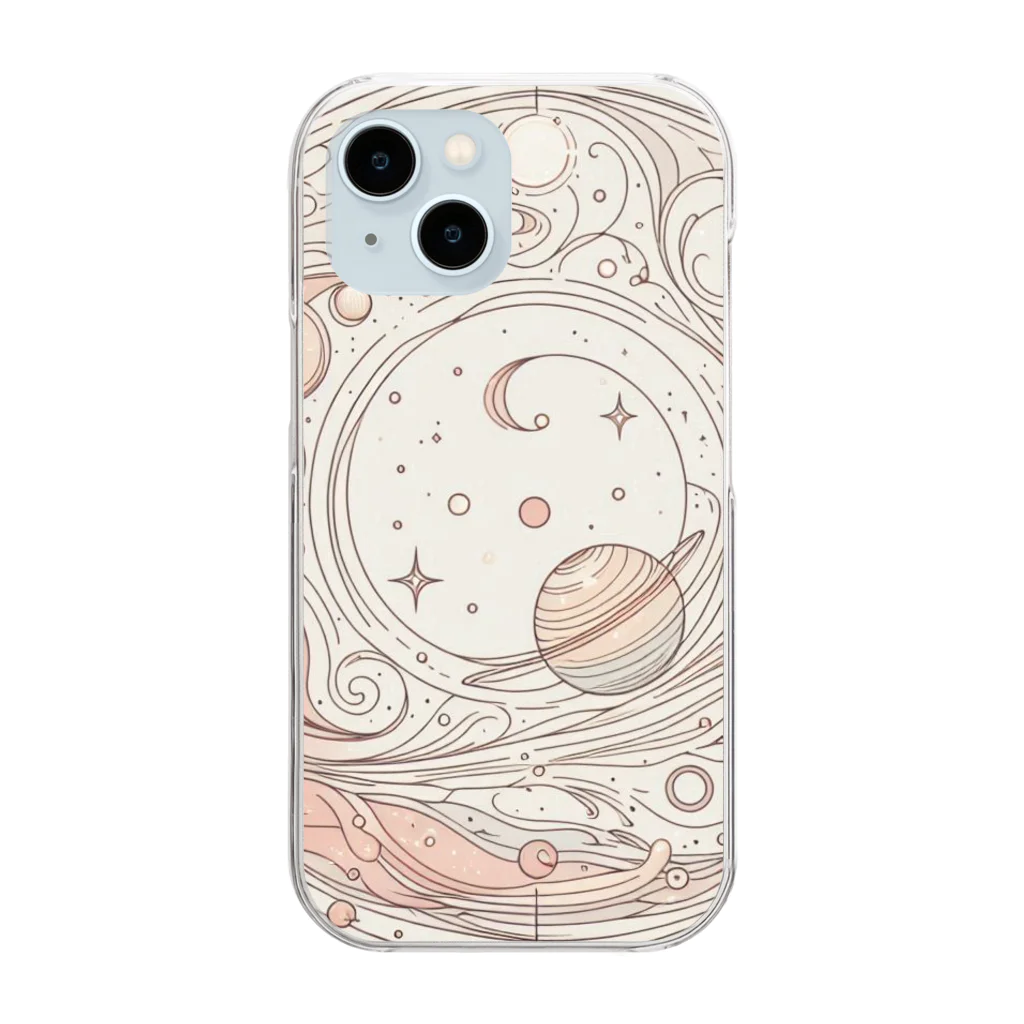 夢の世界の星々のやつ Clear Smartphone Case