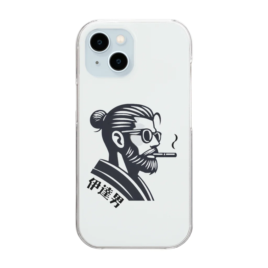 UKIYO-E_POP_by_convert_worksの伊達男 Clear Smartphone Case