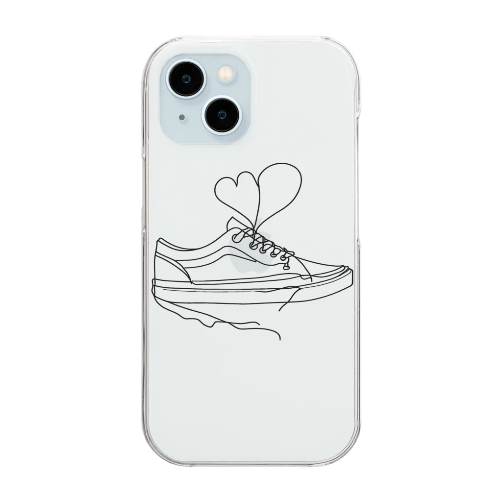 A-Kdesignのsneakers①　 Clear Smartphone Case