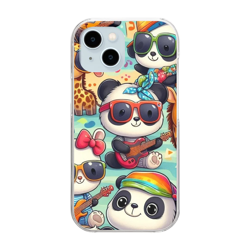 miho0807の可愛い動物 Clear Smartphone Case