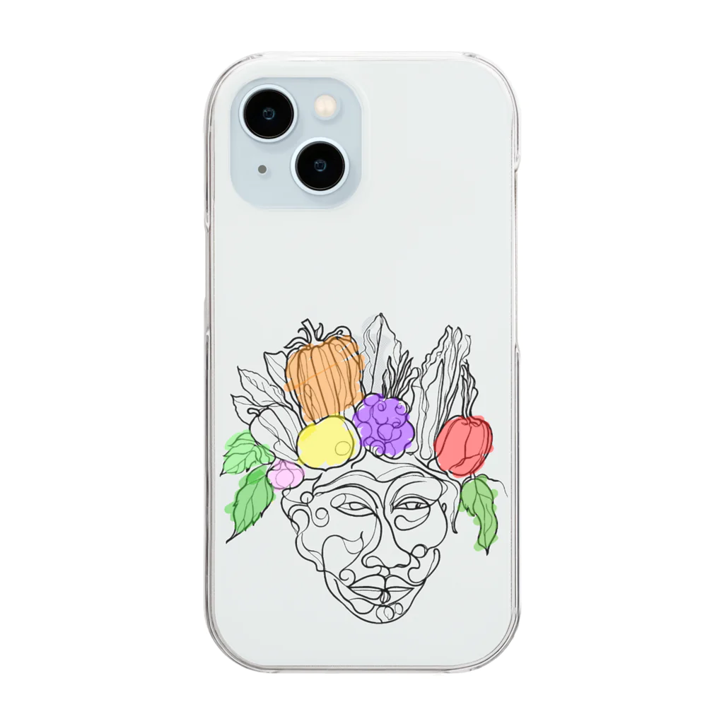 A-KdesignのArcimboldo風 Clear Smartphone Case