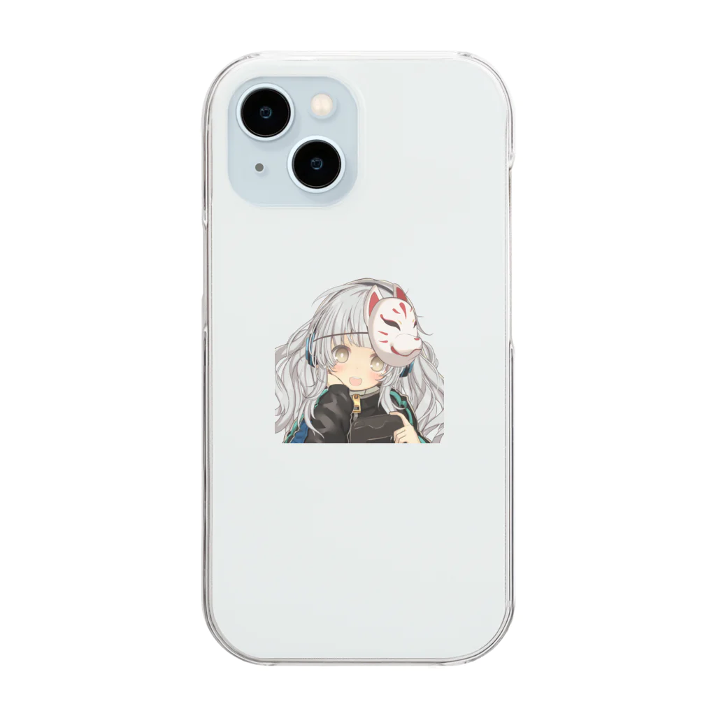 kitune_gamesのきつね推しなら買うべき！ Clear Smartphone Case