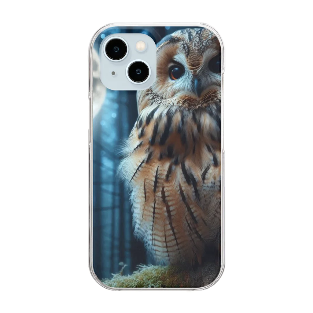 yuriseのフクロウ🦉グッズ Clear Smartphone Case