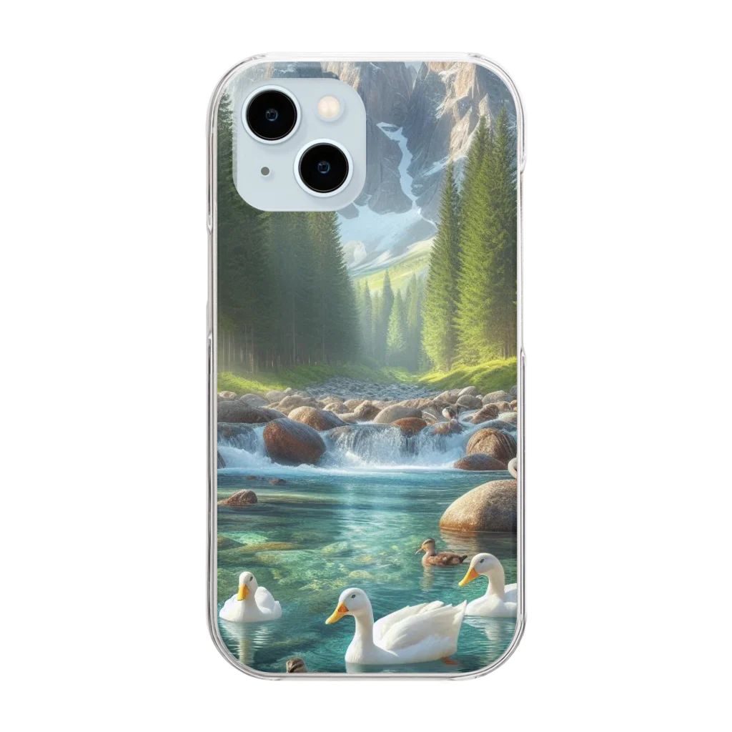 日曜大工の暑中お見舞い？ Clear Smartphone Case