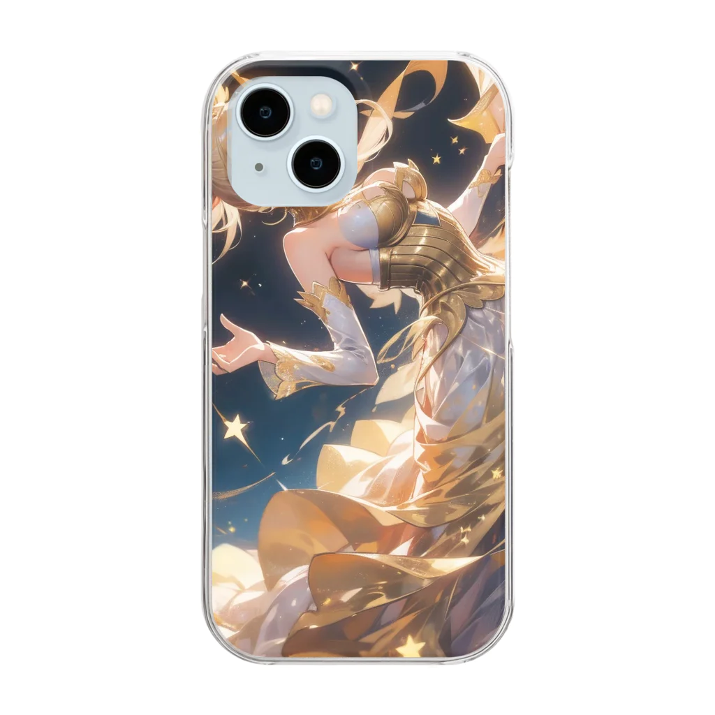 ねばりばAI研究室の金髪の少女 Clear Smartphone Case