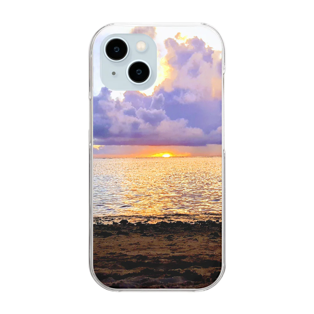 orange_honeyの夕焼け10 Clear Smartphone Case