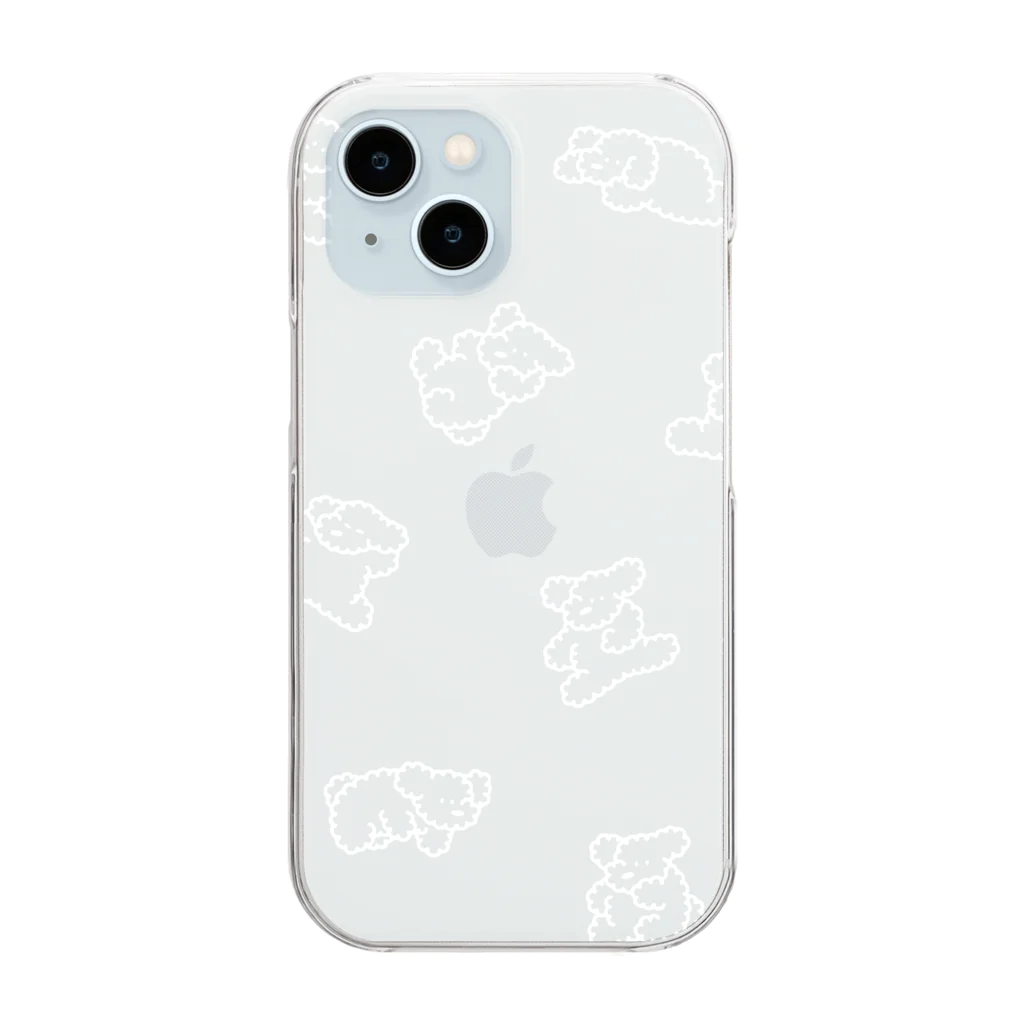 中村美遥の犬とおやすみ(もこもこ) Clear Smartphone Case