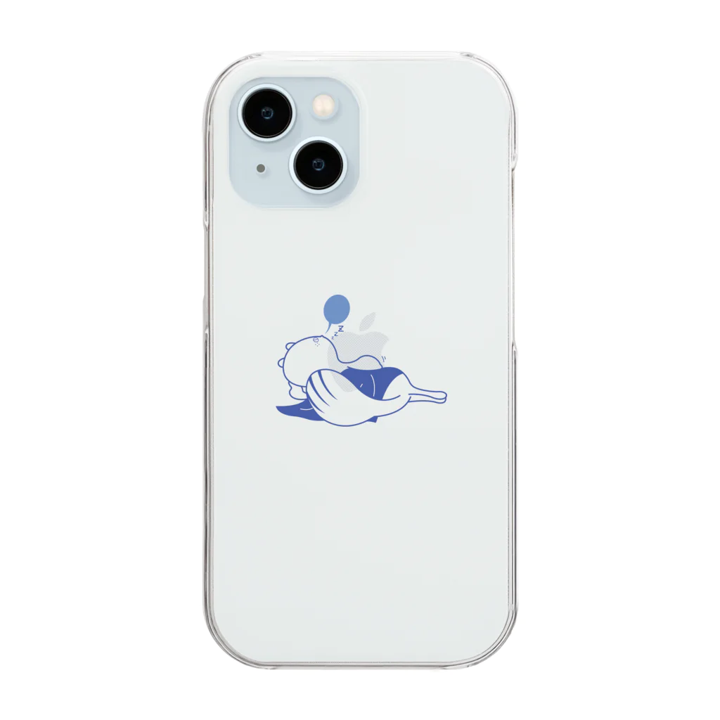 IndiGoのねむりすくん Clear Smartphone Case