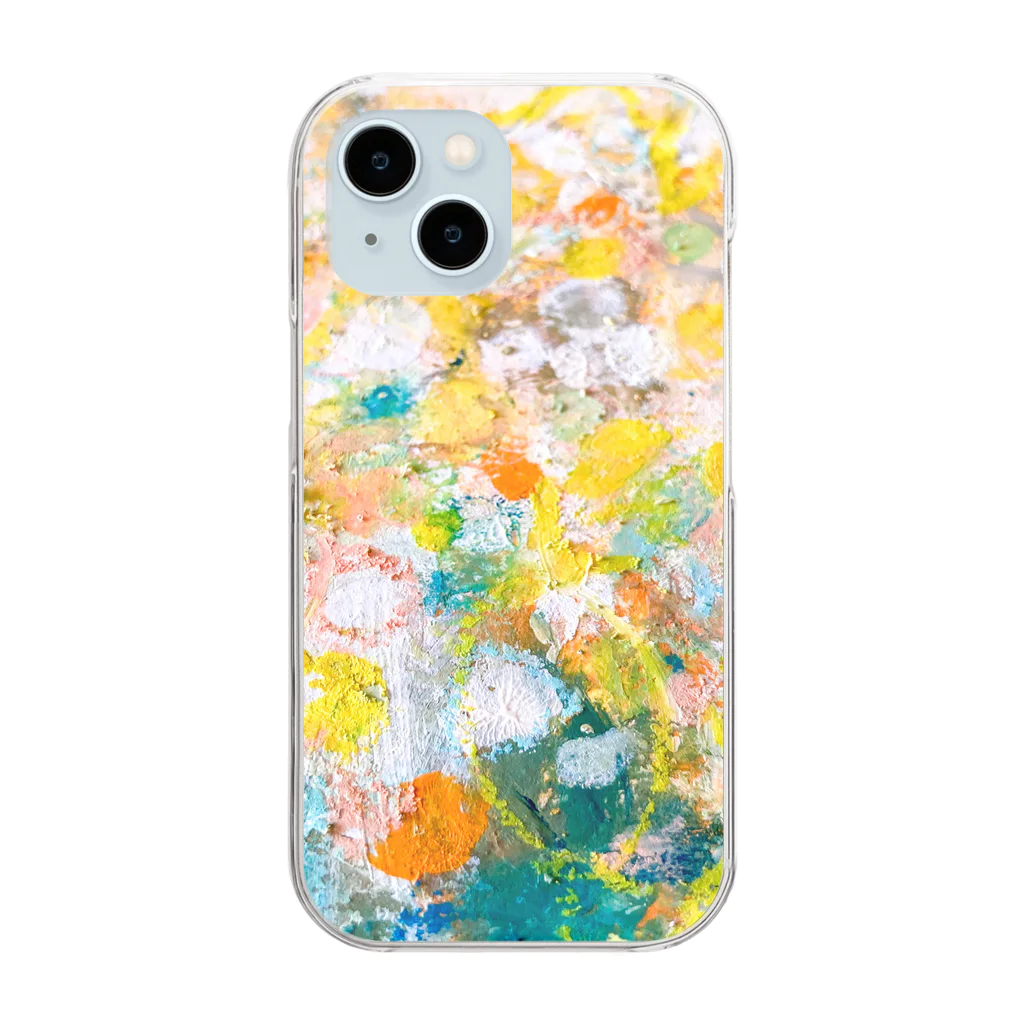 Miku Kafuu ArtsのMikuカフーアーツ【音の響き♫シリーズ】 Clear Smartphone Case