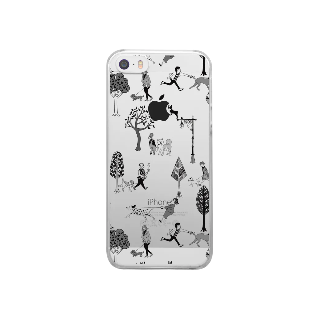 hilo tomula トムラ ヒロのThe Doggone Dog Is Mine パターン Clear Smartphone Case