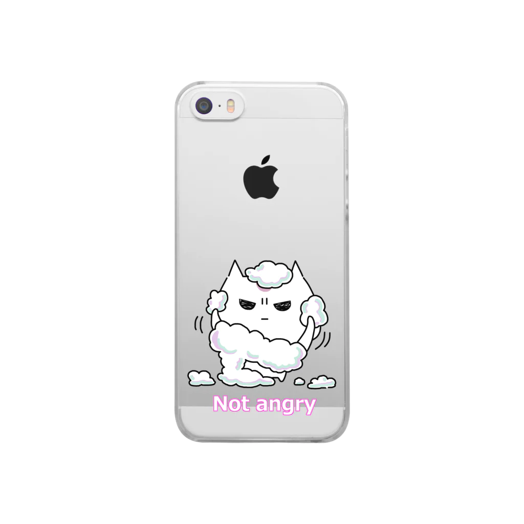 SUZURI×ヤマーフのNot angry vol.5 Clear Smartphone Case