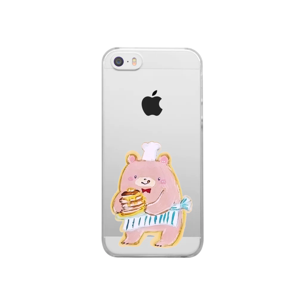 ぷいこのおみせのハチミツたっぷりくまのホットケーキやさん。 Clear Smartphone Case