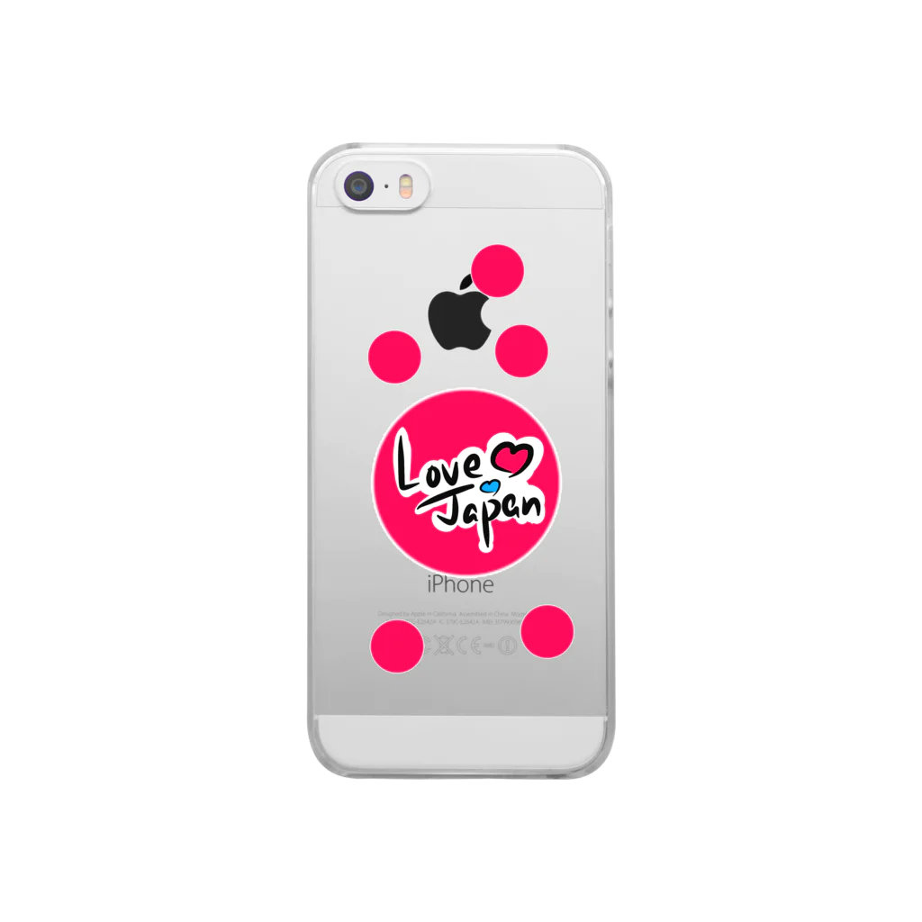 タカのLove Japan水玉バージョン Clear Smartphone Case