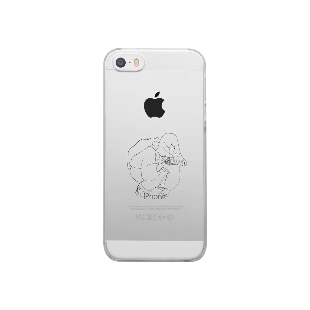 moon_and_cloudsのあ Clear Smartphone Case