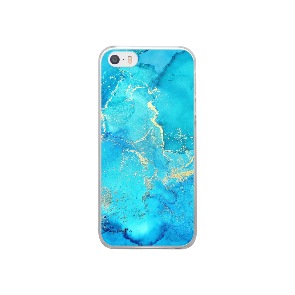 #せとろみにょんのシアンに溺れる Clear Smartphone Case