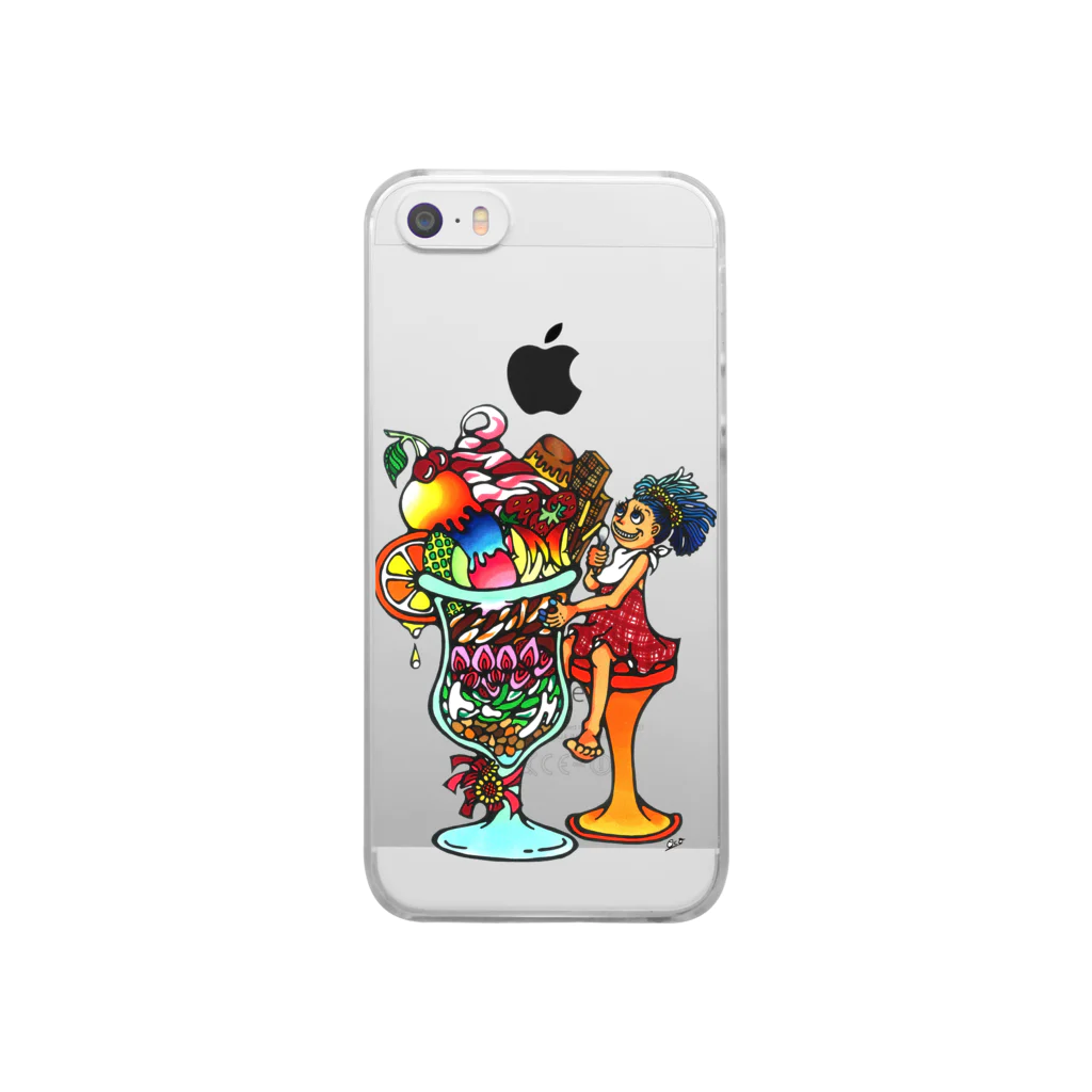 ◆◆◆◆ OCO's SHOP ◆◆◆◆【POP ART】の🌈big pafe Clear Smartphone Case