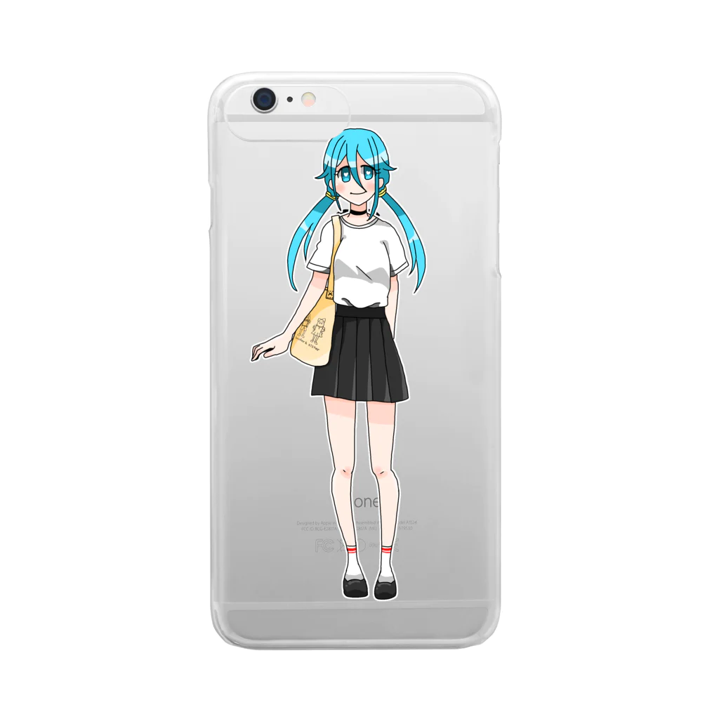 鬘ウロヤの水花ちゃん Clear Smartphone Case