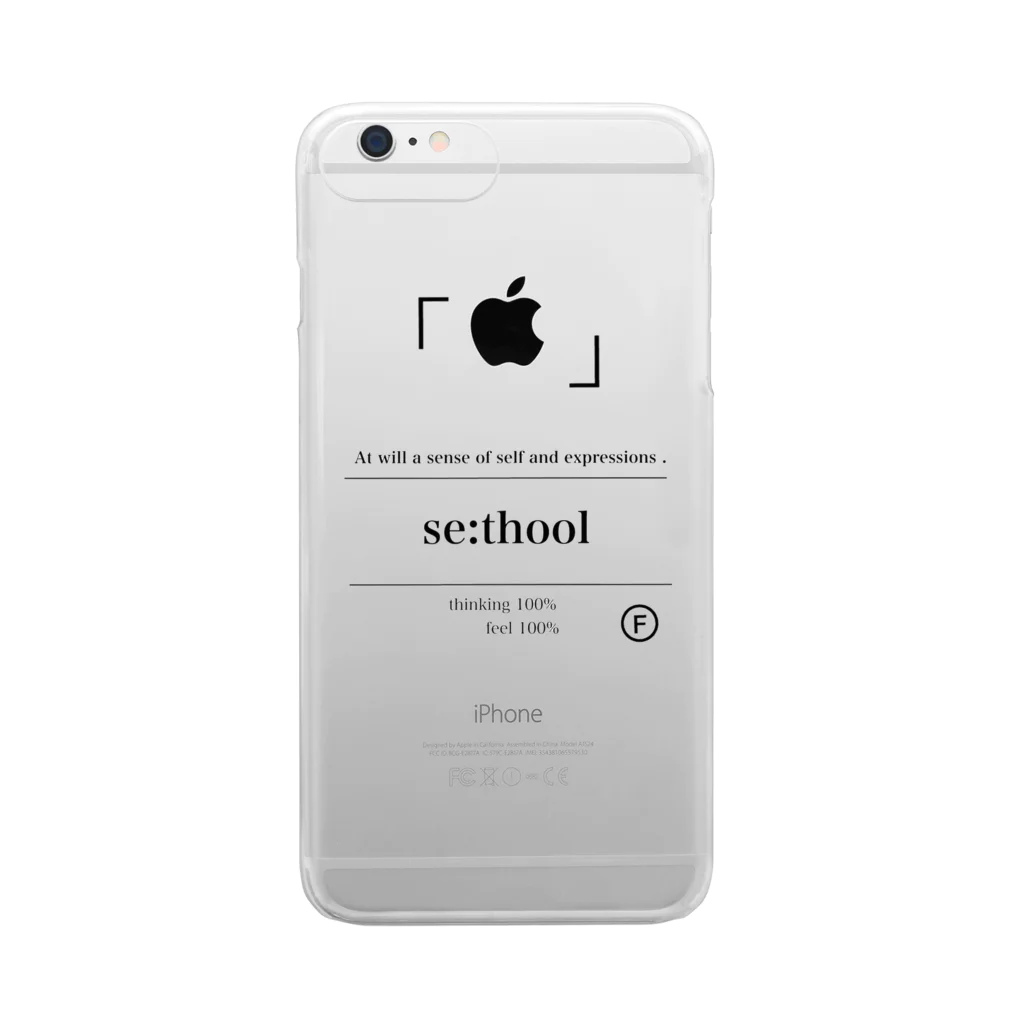 「se:thool」のiPhone ケース　Clear Plus Clear Smartphone Case