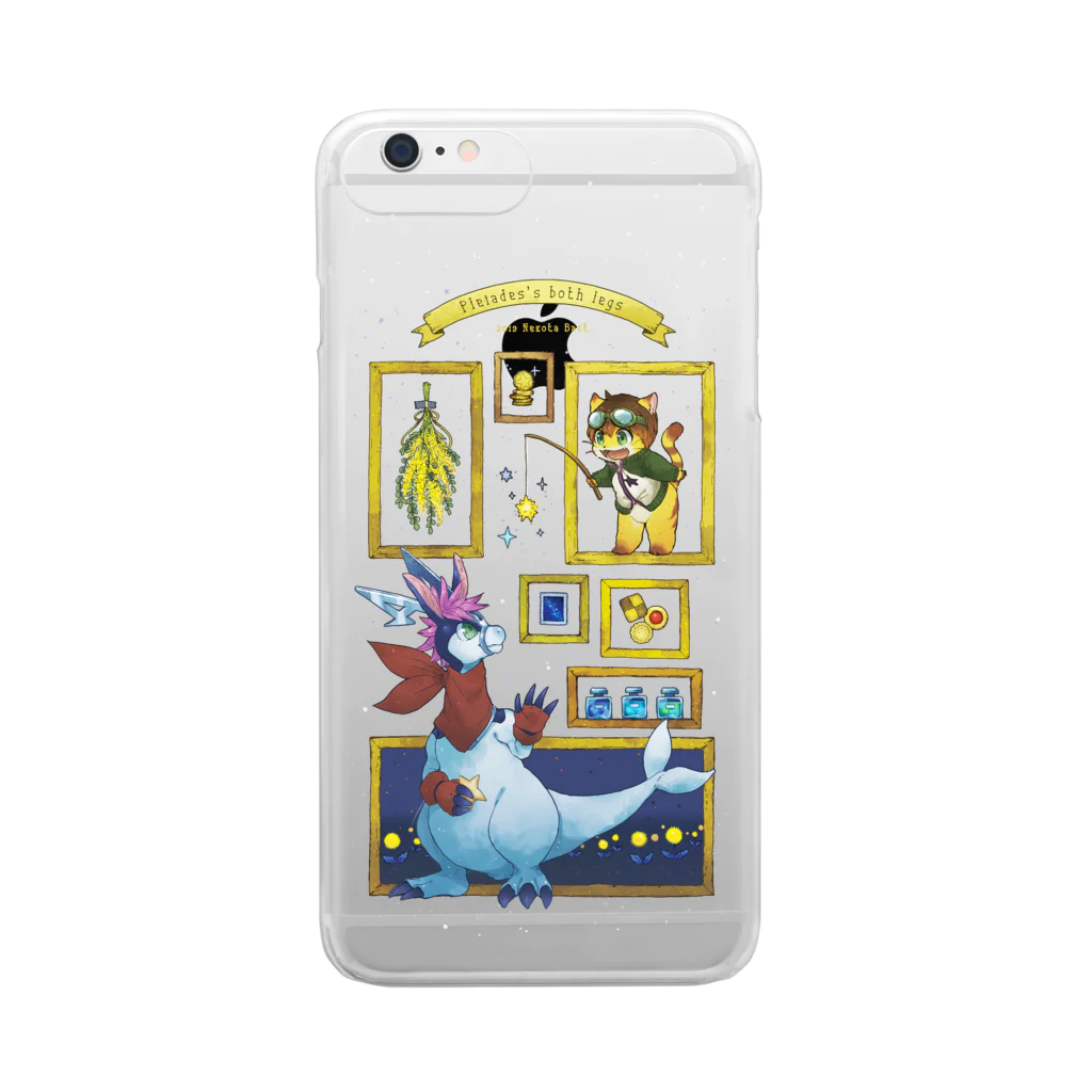 BARE FEET/猫田博人のイエローギャラリー・ケース Clear Smartphone Case