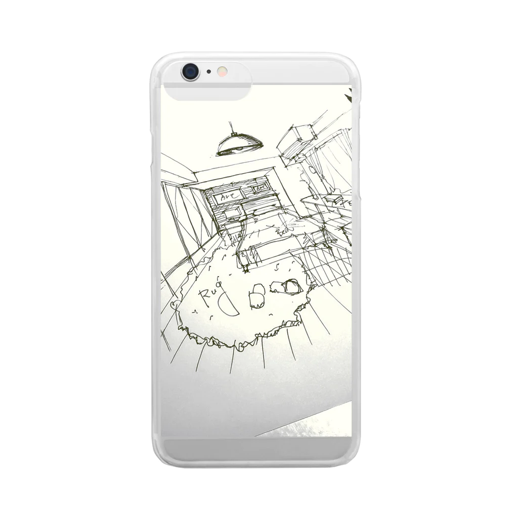 WADAMACHI-BASEのsketch Clear Smartphone Case