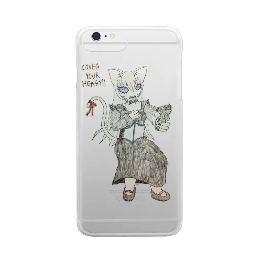 FORGOTTEN NIGHTMAREの心臓を守るるにゃん Clear Smartphone Case