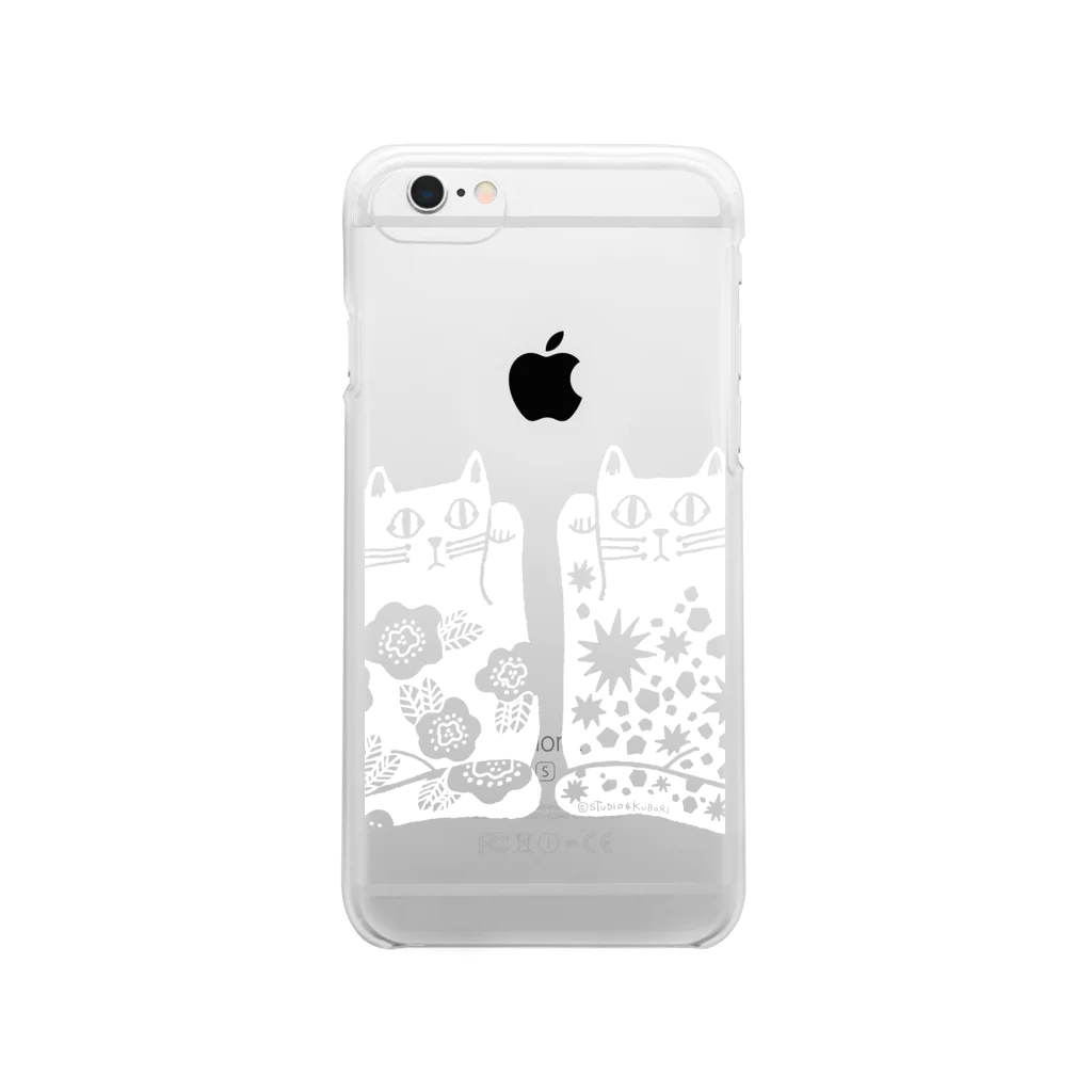 Arts&Crafts Muuのまねきねこデカ白 Clear Smartphone Case