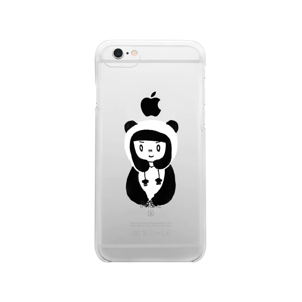 ヤシマロパのしょっぷの🐼パンダガール iPhone6用 Clear Smartphone Case