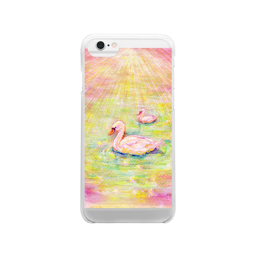 Sariiroの春の湖 Clear Smartphone Case