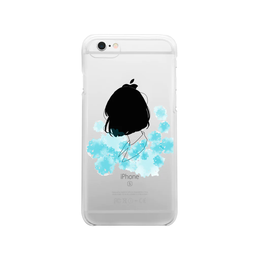 ColorAppleの水彩ボブちゃん Clear Smartphone Case