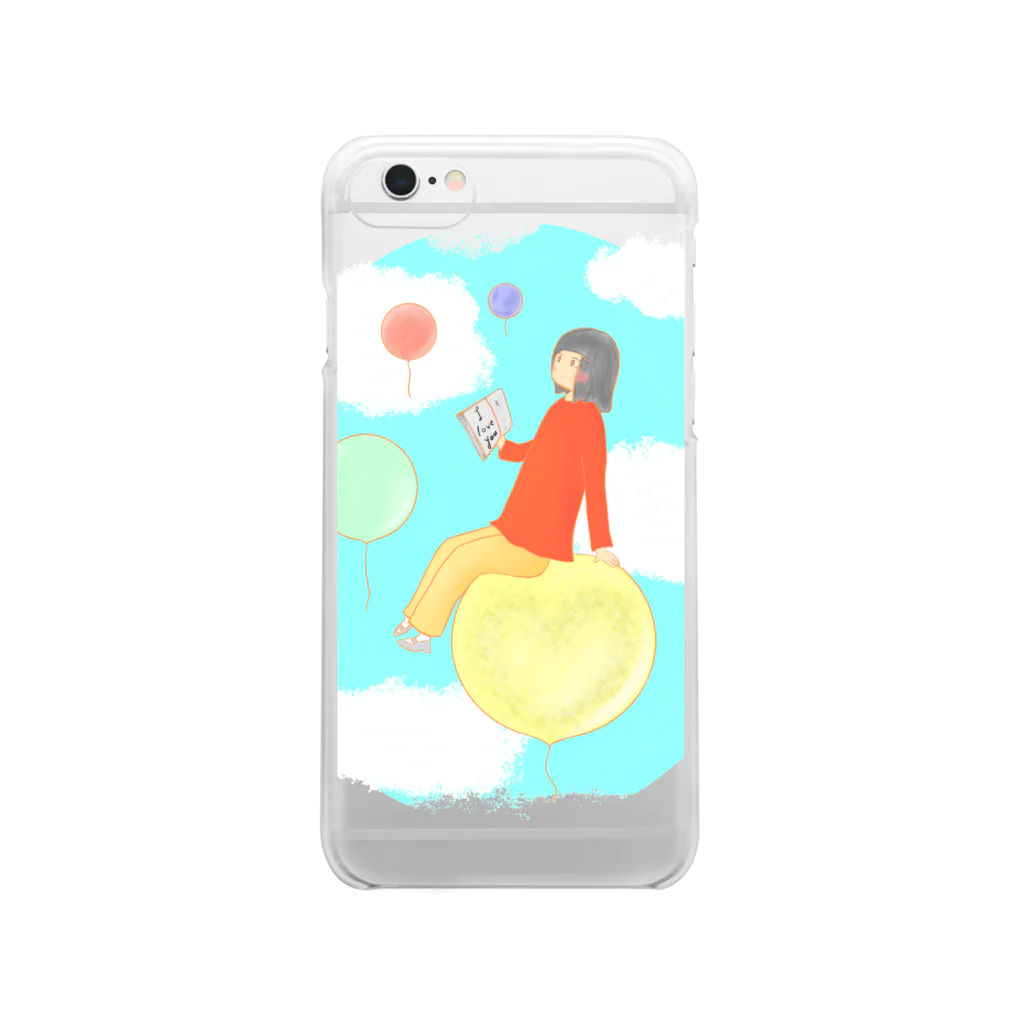 しろながすとさくらの文学少女と風船の世界 Clear Smartphone Case